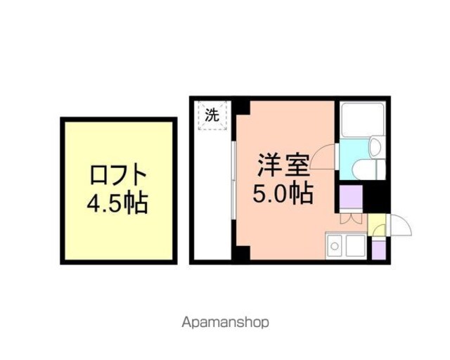 ジョイフル伝法橋[1R/13.5m2]の間取図