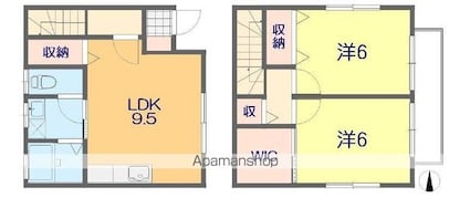 オレンジメグ[2LDK/58.37m2]の間取図
