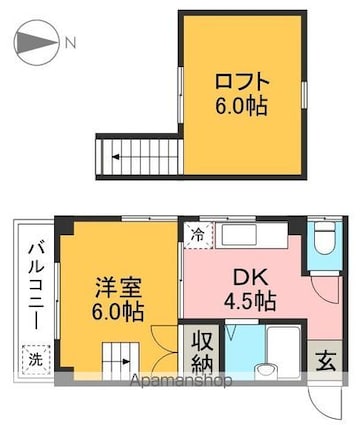 アバンギャルド・リビエール[1K/23.18m2]の間取図