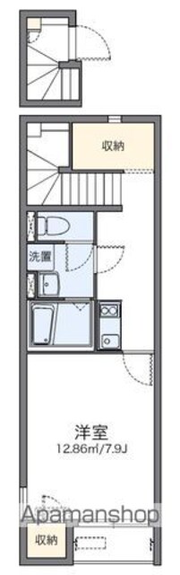 レオネクスト青栁[1K/31.42m2]の間取図