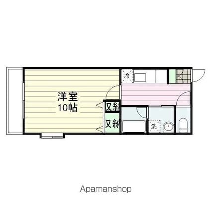 レジデンツ　Ｓ・Ｓ[1K/33.5m2]の間取図