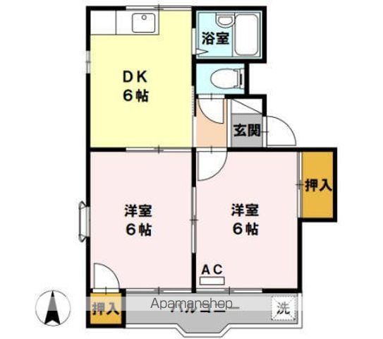 【青梅市新町のアパートの間取り】