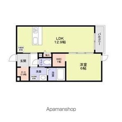 （仮称）中野区野方４丁目計画[1LDK/44.51m2]の間取図