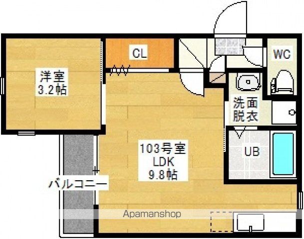 GRANDTICDAVA西広島の間取り写真