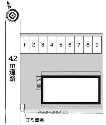 レオパレス長尾[1K/23.18m2]の駐車場4