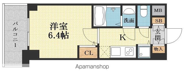 S−RESIDENCE江坂の間取り写真