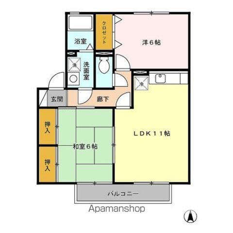 セジュールJINの間取り写真