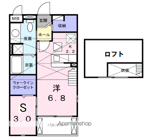 ウエストヒルパーシモンの間取り