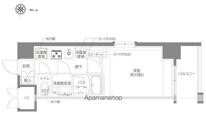 ＡＥＬＬ亀有[1K/27.05m2]の間取図