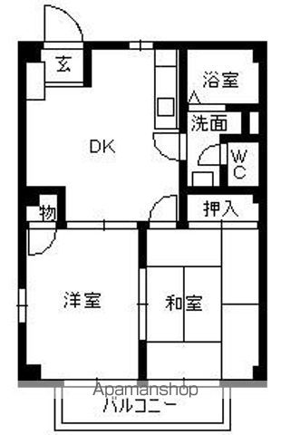 フォレット千代の間取り写真