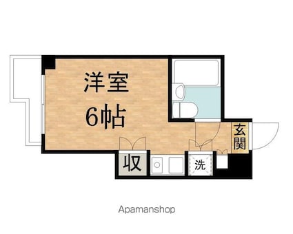 Ｌｉｆｅｉｎ聖蹟[1R/19.74m2]の間取図