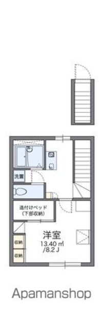 レオパレスＷｉｎｇいわぶち[1K/26.08m2]の間取図