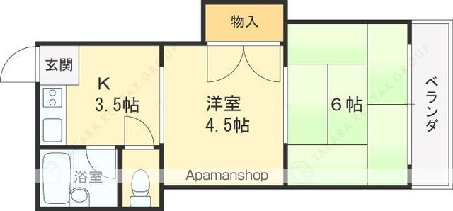 ハイツ北之町B棟の間取り写真