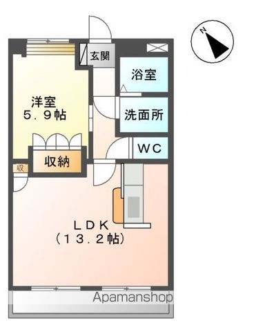 和歌山市田尻のマンションの間取り