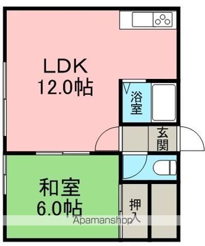 マンション松田の間取り写真