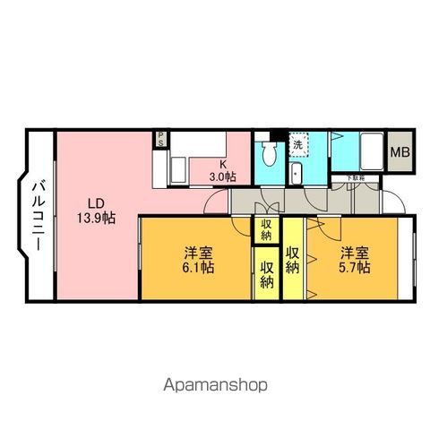 ピュアフィールド新横浜の間取り写真