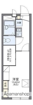 レオパレス緑町[1K/22.35m2]の間取図
