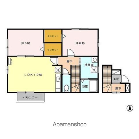 アレイRYU Cの間取り写真