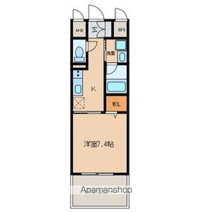愛知県名古屋市東区泉３丁目[1K/28.76m2]の間取図