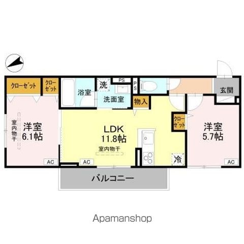 DーLUXE中居町の間取り写真