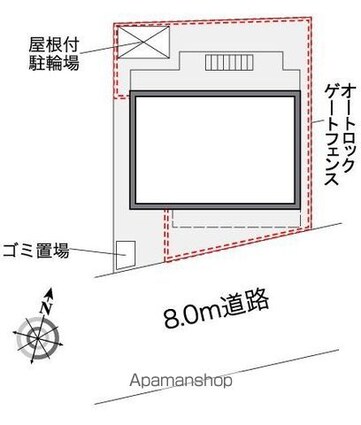 レオパレスサニーウェル　新井[1K/20.81m2]の配置図