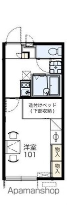 レオパレスＭ＆Ｅ[1K/23.18m2]の間取図
