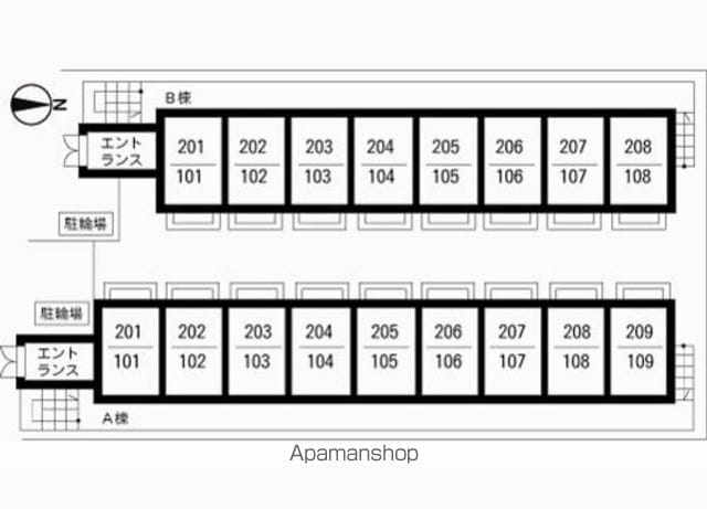 ２１０アパートメントＢ 104 ｜ 東京都葛飾区亀有２丁目34-20（賃貸アパート1K・1階・21.24㎡） その11