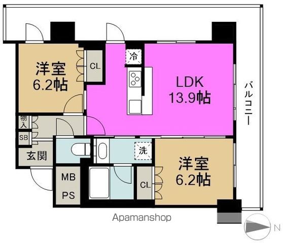 GRAND VILLASSE 福島の間取り写真