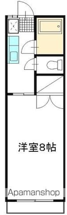 ロビンハイツ[1K/24.84m2]の間取図