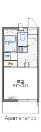 レオパレスコスモスⅡ[1K/20.28m2]の間取図