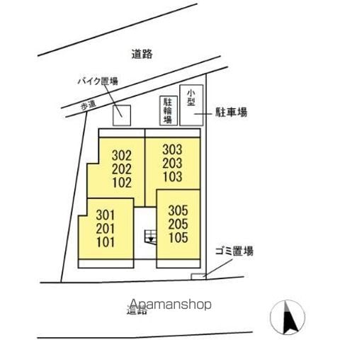 Ｄ　ＰＡＩＮＡ　日吉本町Ⅱ 205 ｜ 神奈川県横浜市港北区日吉本町３丁目(仮)（賃貸アパート1LDK・2階・33.64㎡） その3