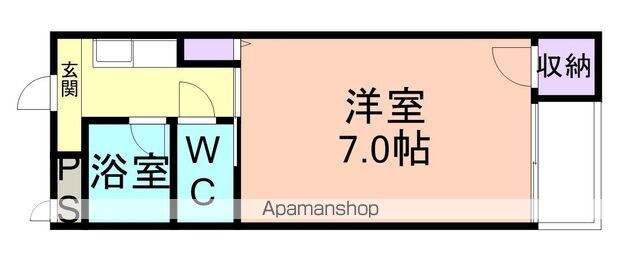 和歌山県和歌山市市小路[1K/17m2]の間取図