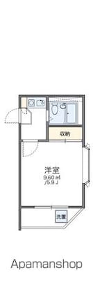 レオパレス亀有第５[1K/15.9m2]の間取図