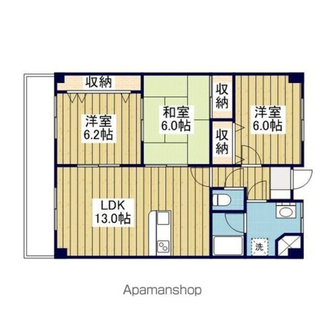 フォーレスト２１[3LDK/68.94m2]の間取図