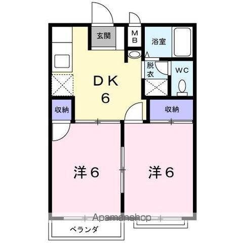 エルメス熊本Iの間取り写真