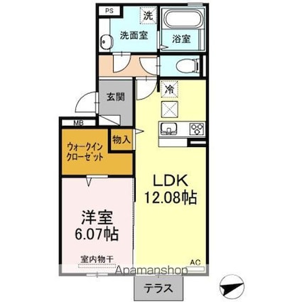 ＫＳ・Ⅰ[1LDK/48.9m2]の間取図
