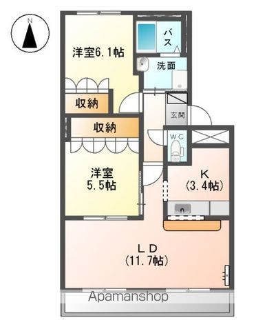 【サンコート岐南の間取り】