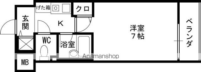 パラシオ南森町の間取り写真