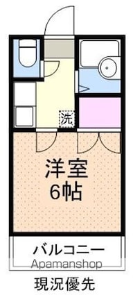 ラ・フォート[1K/19.96m2]の間取図