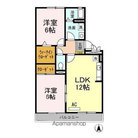 セジュール津福Lの間取り写真