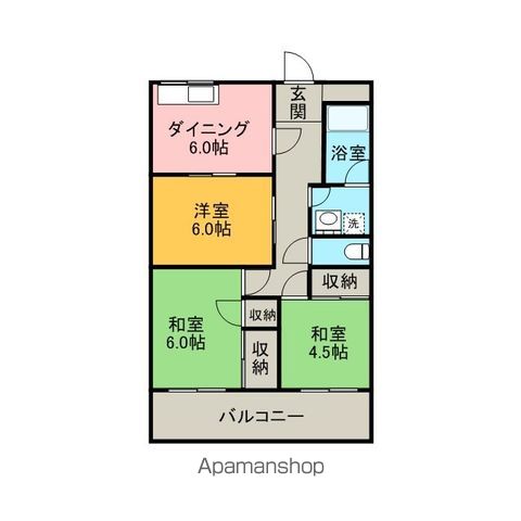 COLORS五日市の間取り写真