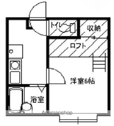 虹Ⅰ[1K/20.85m2]の間取図