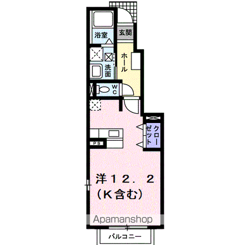 PlacidoおのみちAの間取り写真