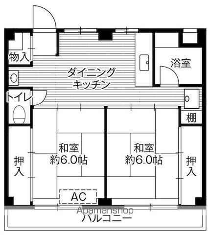 【ビレッジハウス鎌ヶ谷１号棟の間取り】