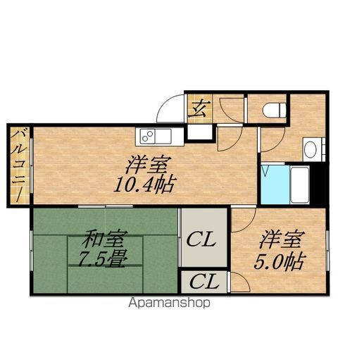 大友パークマンションの間取り写真