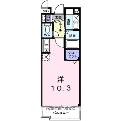 アルカンシェル[1R/27.25m2]の間取図