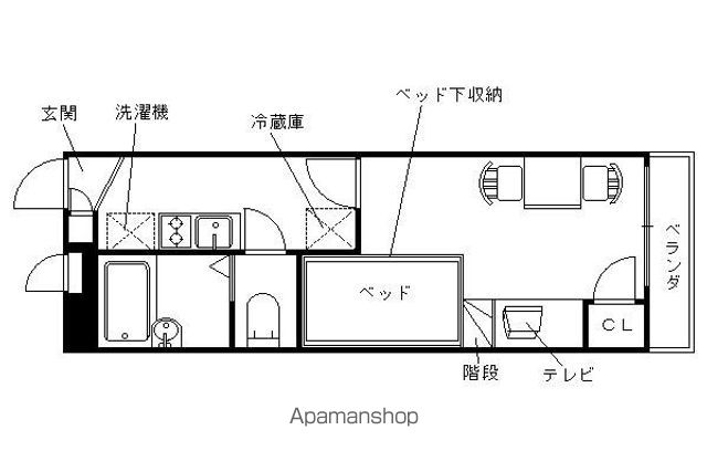 レオパレス西京の間取り写真