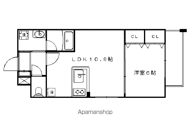 清元町マンションの間取り写真