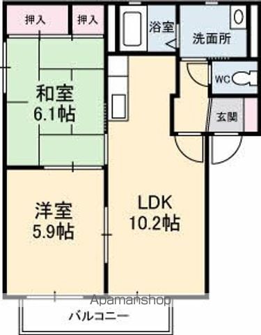 グランシードK Iの間取り写真