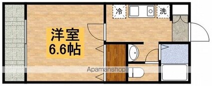 東京都武蔵野市中町３丁目[1K/23.37m2]の間取図